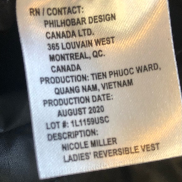 Nicole Miller Women’s Reversible Puffer Faux Fur Black Vest Size Medium - Picture 5 of 8